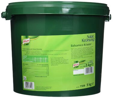 Заправка для салату Knorr Art (Легко готується, універсальна заправка для салату) 1 упаковка (1 x 1 кг) (Бальзамічний оцет, 5 кг (1 упаковка))