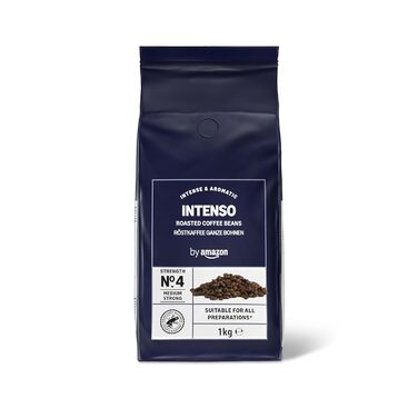 Кавові зерна від Kitchen-Profi, середнього обсмаження, 1 кг, сертифіковані Rainforest Alliance (Intenso, 1 кг (2 шт.))