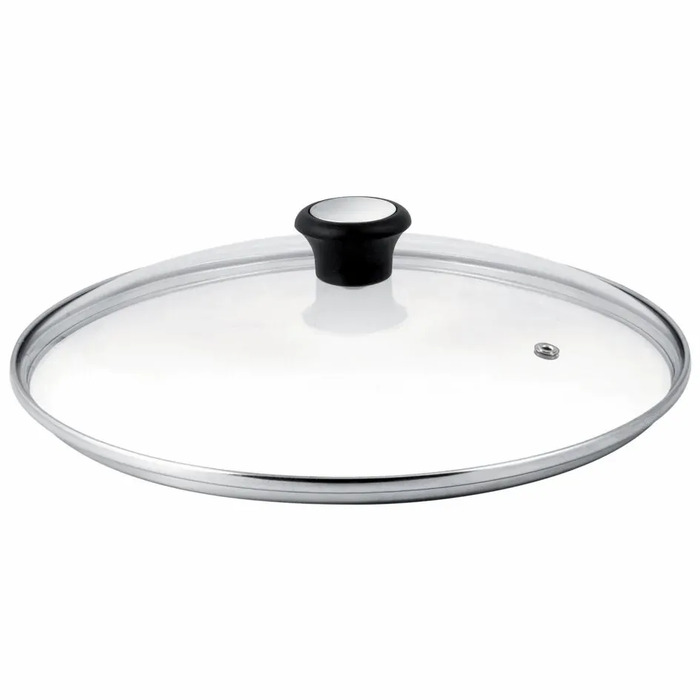Tefal Сковорода з кришкою Day by Day, 28см, з кришкою, алюміній, бакеліт, скло, чорний