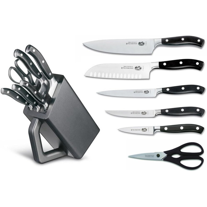 Набор кухонных ножей в деревянном блоке Victorinox