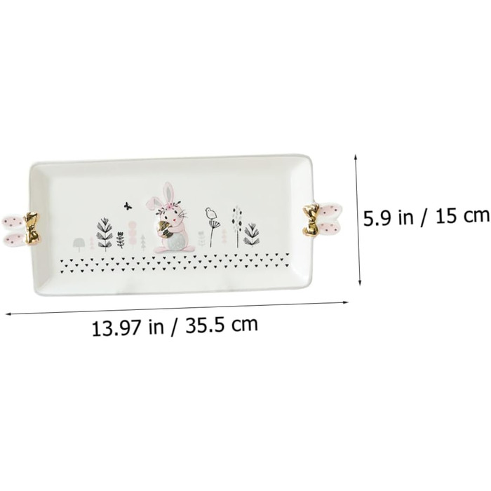 Керамічна сервірувальна тарілка до Великодня SOLUSTRE