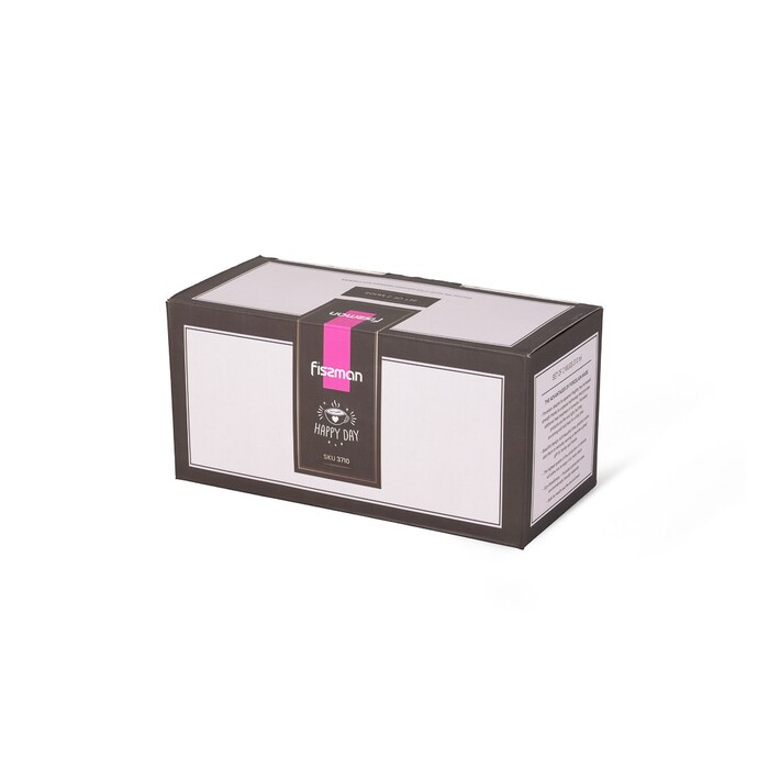 Набір з 2-х кухлів Fissman THE COFFEE I DO 310 мл порцеляна (3710)