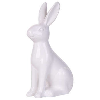 Декоративна фігурка кролика на Великдень 26 см Beliani