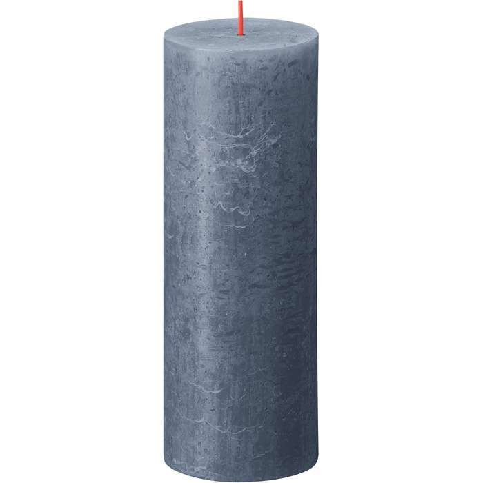 Свічки Bolsius Rustic Pillar - Оливково-зелені - Набір з 4 шт. - Декоративні побутові свічки - Час горіння 60 годин - Без запаху - Натуральний рослинний віск - Без пальмової олії - Оливково-зелені (19 x 7 см, темно-сині)