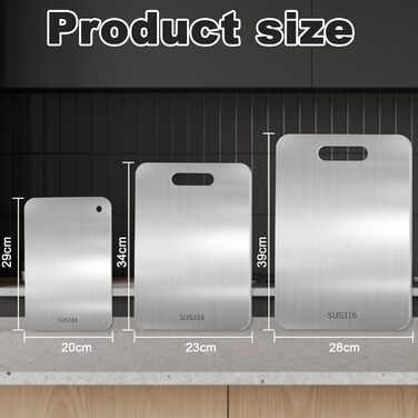 Набор из 3 титановых разделочных досок Bafeil