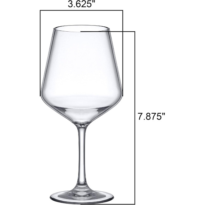 Набір з 6 келихів 400 мл Amazing Abby