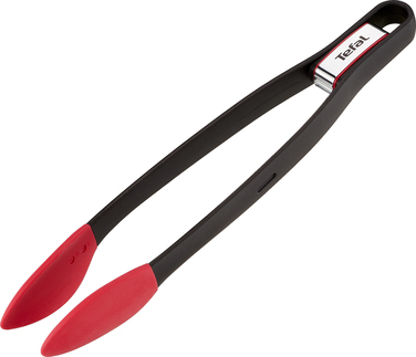 Щипцы кухонные Tefal Ingenio, пластик, силикон, черно-красный