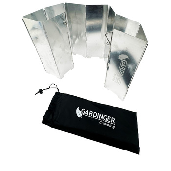 Складаний алюмінієвий вітрозахист для грилів та плит GARDINGER