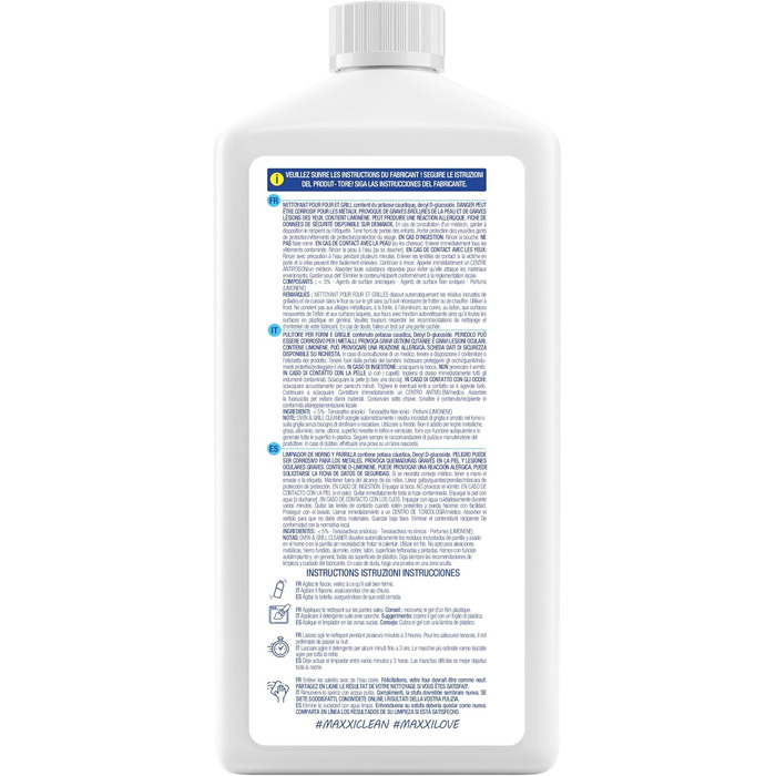 Засіб для миття духовок і кухонних плит 750 мл Maxxi Clean