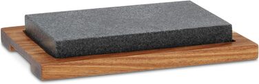 Гарячий камінь з тарілкою для сервірувальні 24 x 16 x 4 см kela