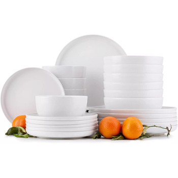 Набор тарелок на 6 персон, 24 предмета, белый Victo Konsimo