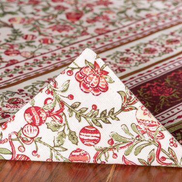 Бавовняні килимки для серветок, набір з 4 шт. , декоративні килимки для серветок, пасхальні килимки, що миються, для свят, вечерь, весни, літа (33 см x 48 см) (13 - Reveillon Au Jardin), 39Hermine 100