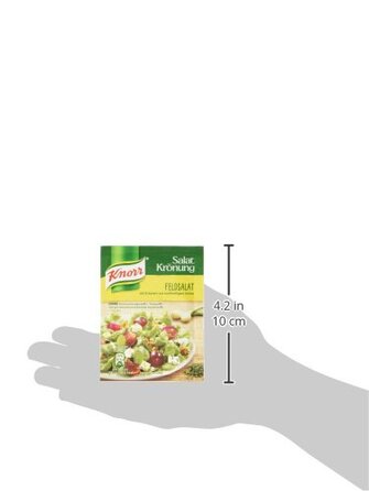 Заправка для салату Knorr з кроповими травами для смачної заправки для салату з натуральними інгредієнтами* 5 x 3 порції 15 шматочків кропових трав (салат баранячий, 15 x 5 x 8 г)