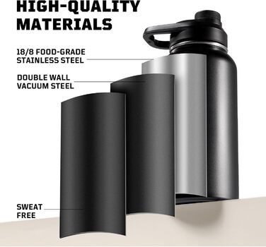 Термобутылка из нержавеющей стали 950 мл черный камуфляж OneTigris