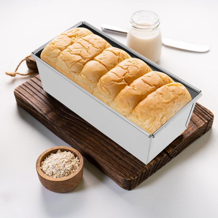 Форма для хліба Ciieeo з нержавіючої сталі, міцна форма для випікання хліба без кришки, універсальна форма для тостів для рівномірного випікання, легко миється, для домашнього та комерційного використання