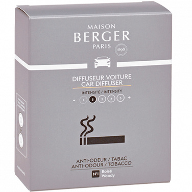 Картридж для дифузора для автомобіля Maison Berger Paris з ароматом ANTI-TABACCO, 2 шт.