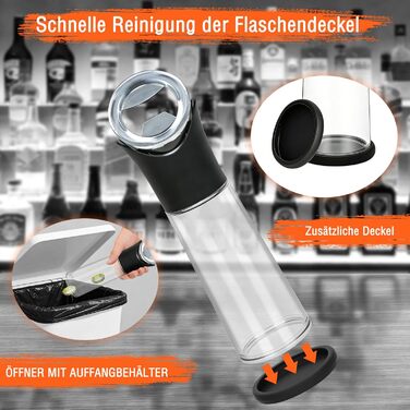 Відкривачка для пляшок з контейнером для кришечок AMIPOW