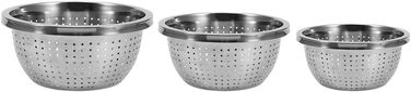 Набір із 3 мікроперфорованих сит з нержавіючої сталі Alvinlite