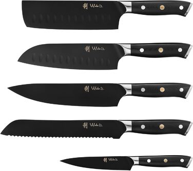 Набор кухонных ножей 5 предметов с магнитным блоком Wakoli
