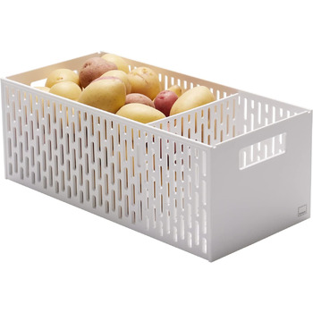 Штабельований овочевий кошик для овочів Yamazaki, пластиковий, (один розмір, білий)