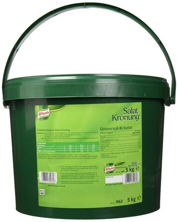 Заправка для салату Knorr Art (легка у приготуванні заправка для салату, універсальна заправка для салату) 1 упаковка (1 x 1 кг) (Універсальна, 5 кг (1 упаковка))