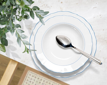 Набір тарілок на 6 персон, 12 предметів, Sonate Blue Lines Seltmann Weiden