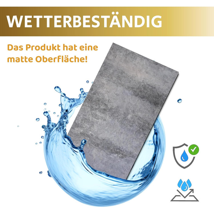 Стінові панелі AS Country Stone під мармур 60x120 см ПВХ-облицювання стіни з пластикових панелей для кухні, ванної кімнати тощо Панель кухонного фартуха (4 шт., світлий бетон)