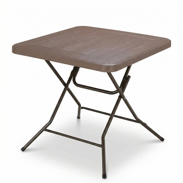 Розкладний стіл 80x80x74 см коричневий LIFERUN