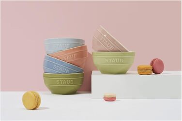 Набір мисок 400 мл, кераміка, 12 см, 6 шт. Ceramique Macaron STAUB