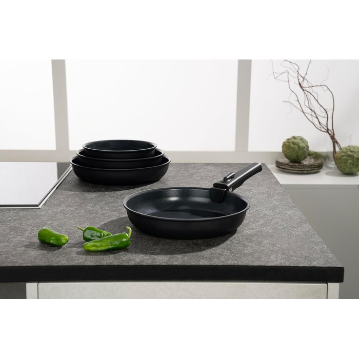 Набір з 3 сковорід 20, 24, 28 см зі знімною ручкою Unlock Zwilling