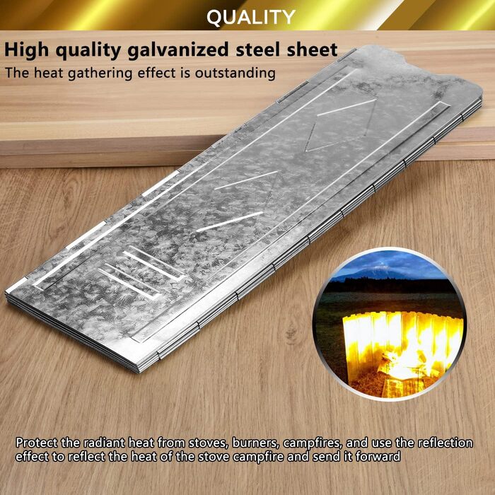 Ветрозащитный экран из нержавеющей стали 150 х 15 х 50 см drado