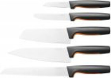 Набор ножей Fiskars Functional Form с черной подставкой 5 шт. (1057554)