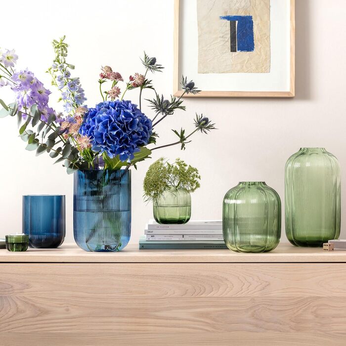 Ваза скляна декоративна 16 х 28 см, зелений Fleur Villeroy & Boch