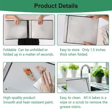 Большая двусторонняя защита от брызг из нержавеющей стали LTSEAME