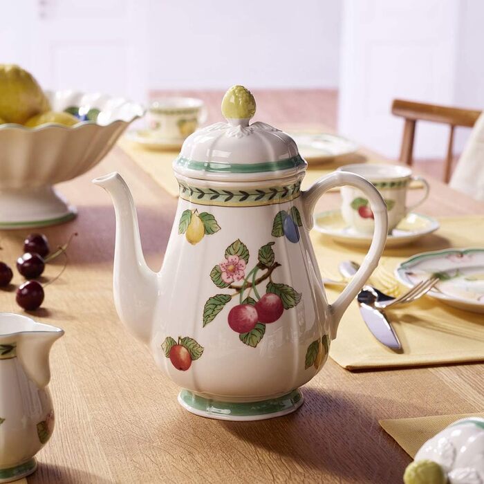 Кофейник 1,1 л белый с росписью French Garden Fleurence Villeroy & Boch