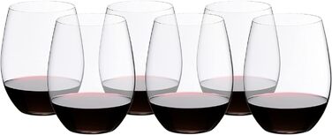 Бокалы для красного вина 0,6 л, набор 6 предметов, O Wine Tumbler Riedel