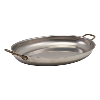 Сковорода для подачі 37.5*26 см, овальна, металева, Vintage Steel, GenWare