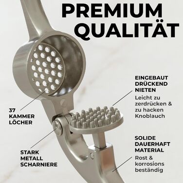 Кухонный пресс для чеснока с мягкой ручкой Zulay Kitchen