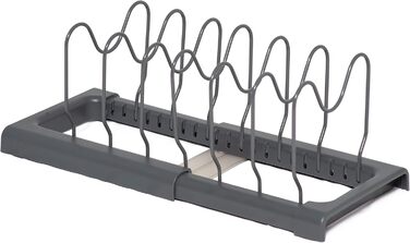 Тримач для посуду розсувний, сірий Simplywire