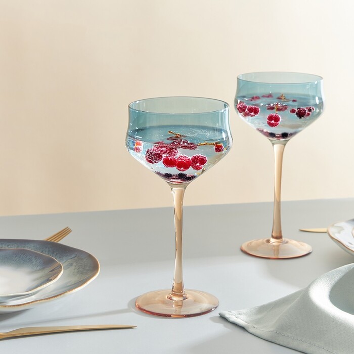 Набор из 2-х бокалов Fissman для коктейлей 270 мл стекло (13687)