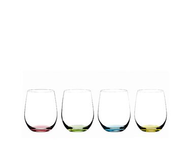 Набір з 4 склянок 335 мл Happy O, різнокольорові O Wine Tumbler Riedel