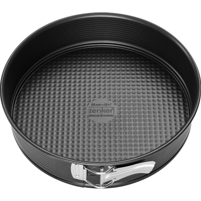 Форма для выпечки Zenker 6504 Ø 28 см, форма для выпечки с антипригарным покрытием, круглая форма для выпечки с плоским дном (цвет черный), количество