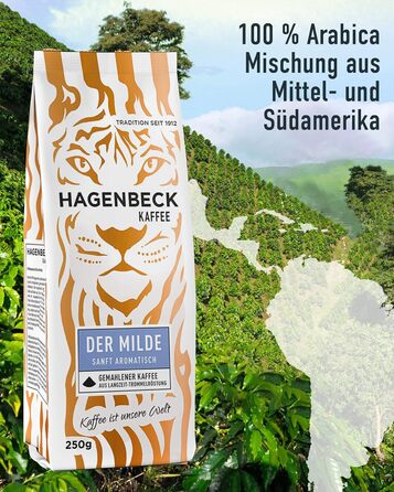 Кава - Кав&39ярня - Смажена кава - Мелені кавові зерна - 250 г - 100 арабіка - Ароматна - Традиційна кавова суміш (М&39яка, 250 г (3 шт.))