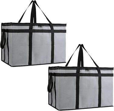 Складні, ізольовані сумки-холодильники з шарами, чудово зберігають тепло для кемпінгу та пікніків, водонепроникна сумка-холодильник для кемпінгу (сіра), 2