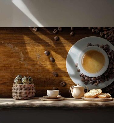 Самоклеючий кухонний фартух - матовий, преміальна бризкозахисна плівка 0,4 мм як доступна альтернатива склу, легке встановлення та очищення - висота 60 см - Дизайн Світло-сірий мармур 180 x 60 см (кавово-коричневий, Ш 280 см x В 60 см, 0,2 мм)