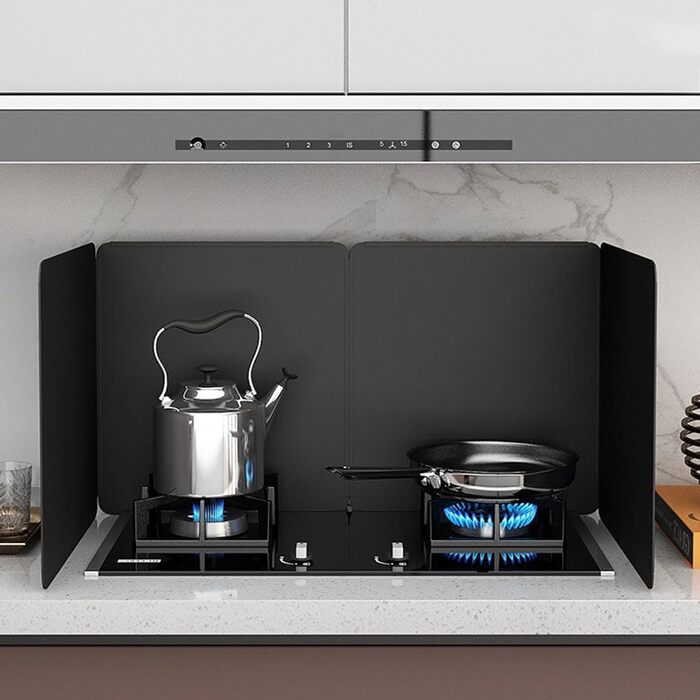 Складаний бризкозахисний екран для кухні, бризкозахисний екран для плити, легко миється, підтримує чистоту плити та кухонного фартуха (40 x 40 см) (45 x 80 x 50 см)