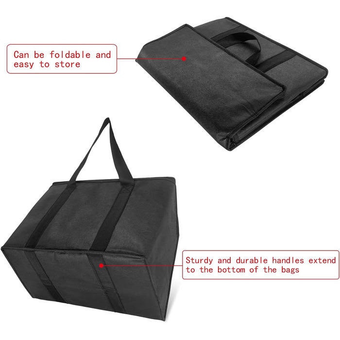 Термосумки 2 шт 28 л черные yongzhenlite