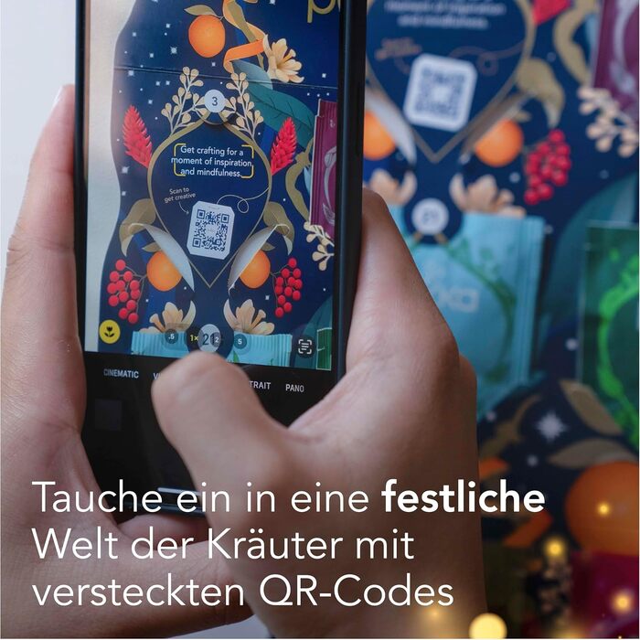 Адвент-календарь 2024, 24 чайных пакетика 12 видов чая Pukka