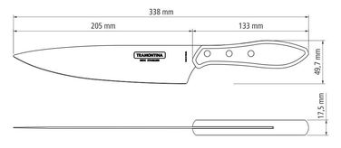 Нож для мяса Tramontina Barbecue Polywood, 203 мм (6710923)