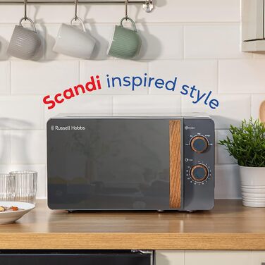Мікрохвильова піч і, 17 л, 700 Вт, сірий RHMM713G Russell Hobbs